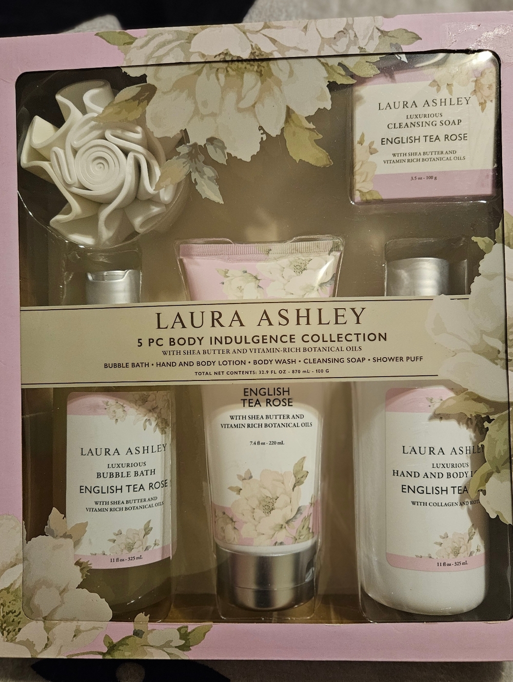 NEW in Box Laura Ashley 5 PC Body Indulgence Collection